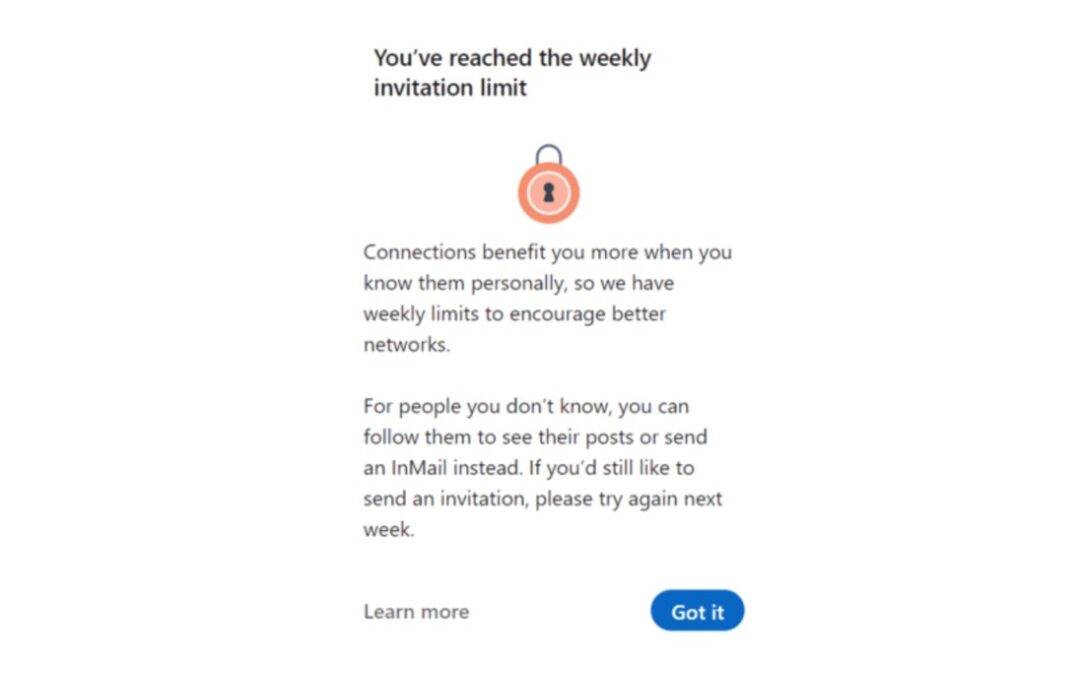 Why do you get blocked by LinkedIn?