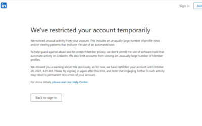 Why do you get blocked by LinkedIn? (part 2)